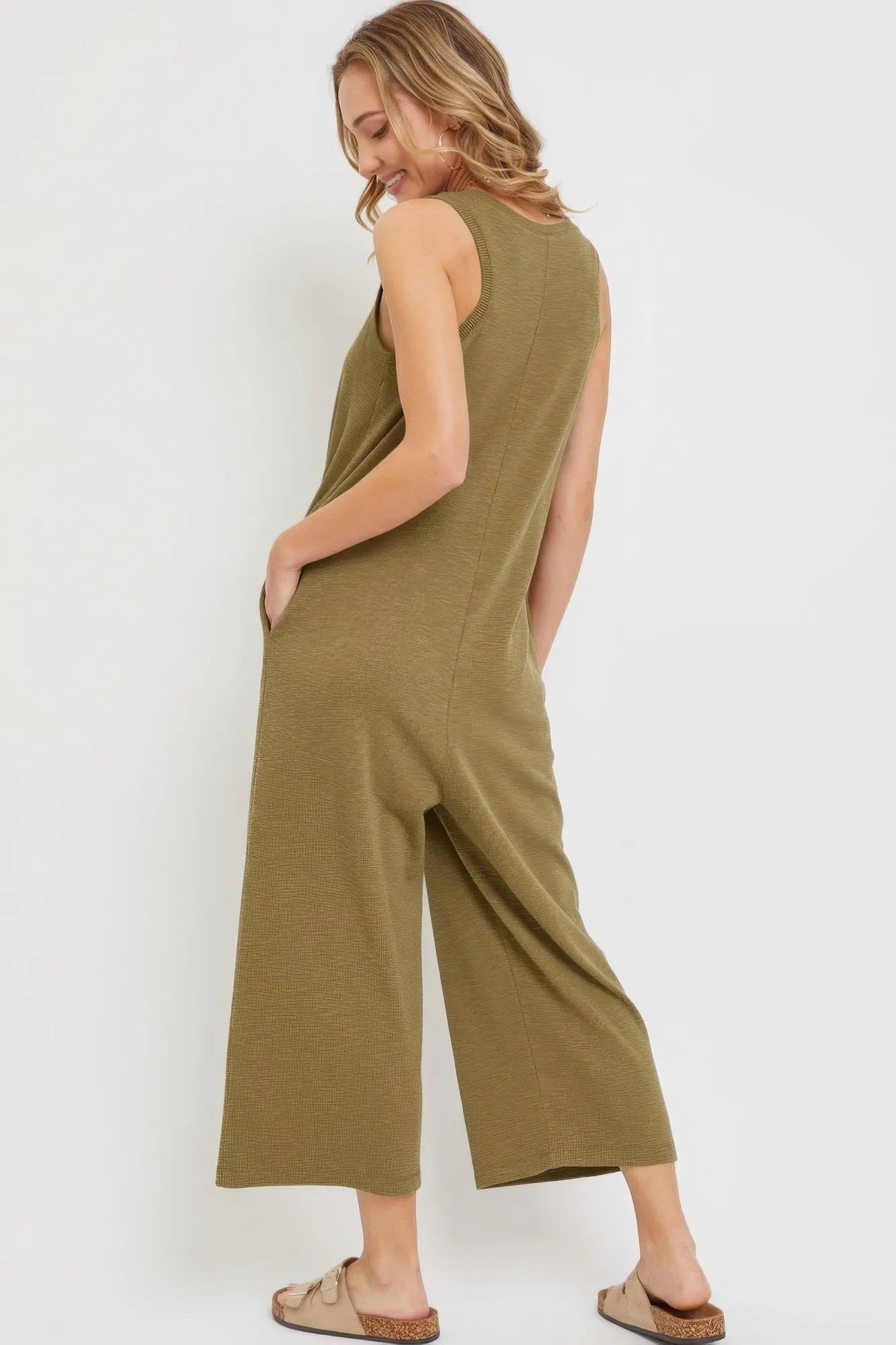 Olive Buttondown Jumpsuit - Mama & Macha